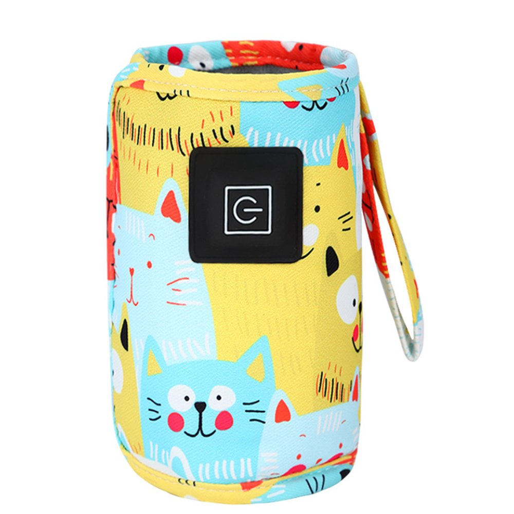 Incalzitor portabil auto pentru biberon cu usb galben