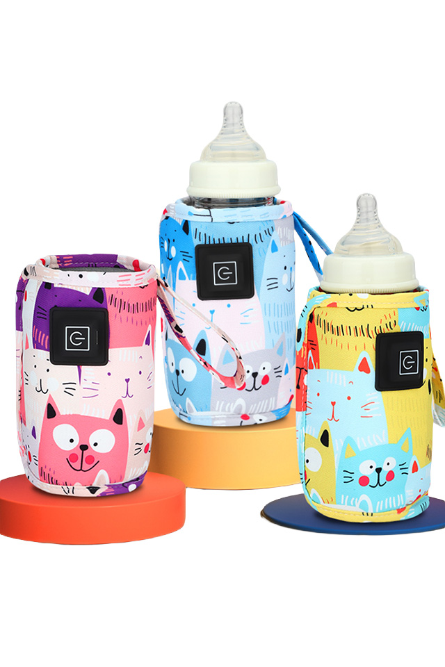 Incalzitor portabil auto pentru biberon cu usb galben