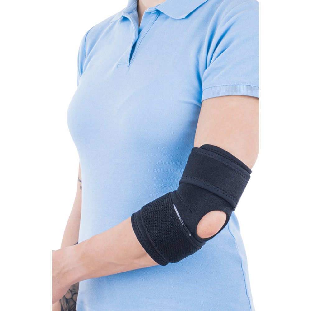 Orteza de cot cu suport elastic Triasport Elbisport Aktiv, SRT245, Marime universala