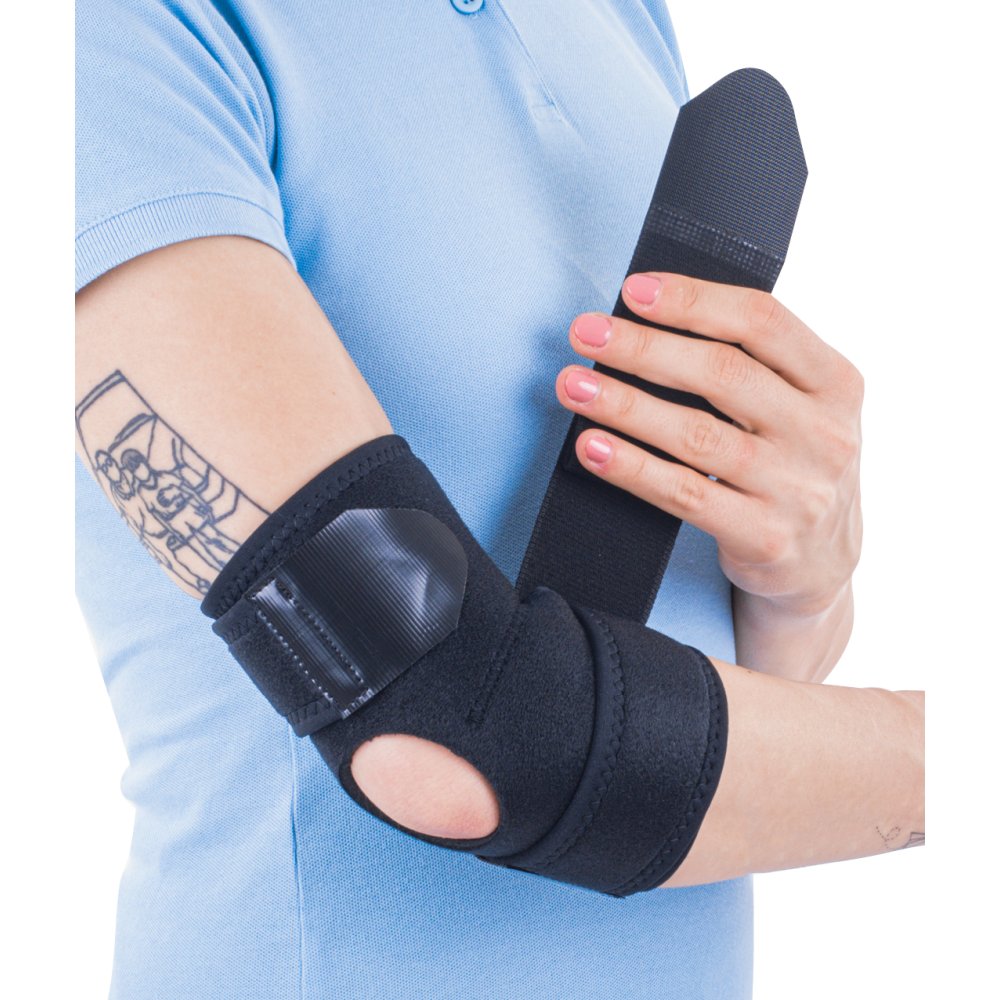 Orteza de cot cu suport elastic Triasport Elbisport Aktiv, SRT245, Marime universala