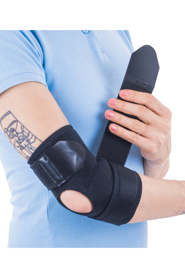 Orteza de cot cu suport elastic Triasport Elbisport Aktiv, SRT245, Marime universala