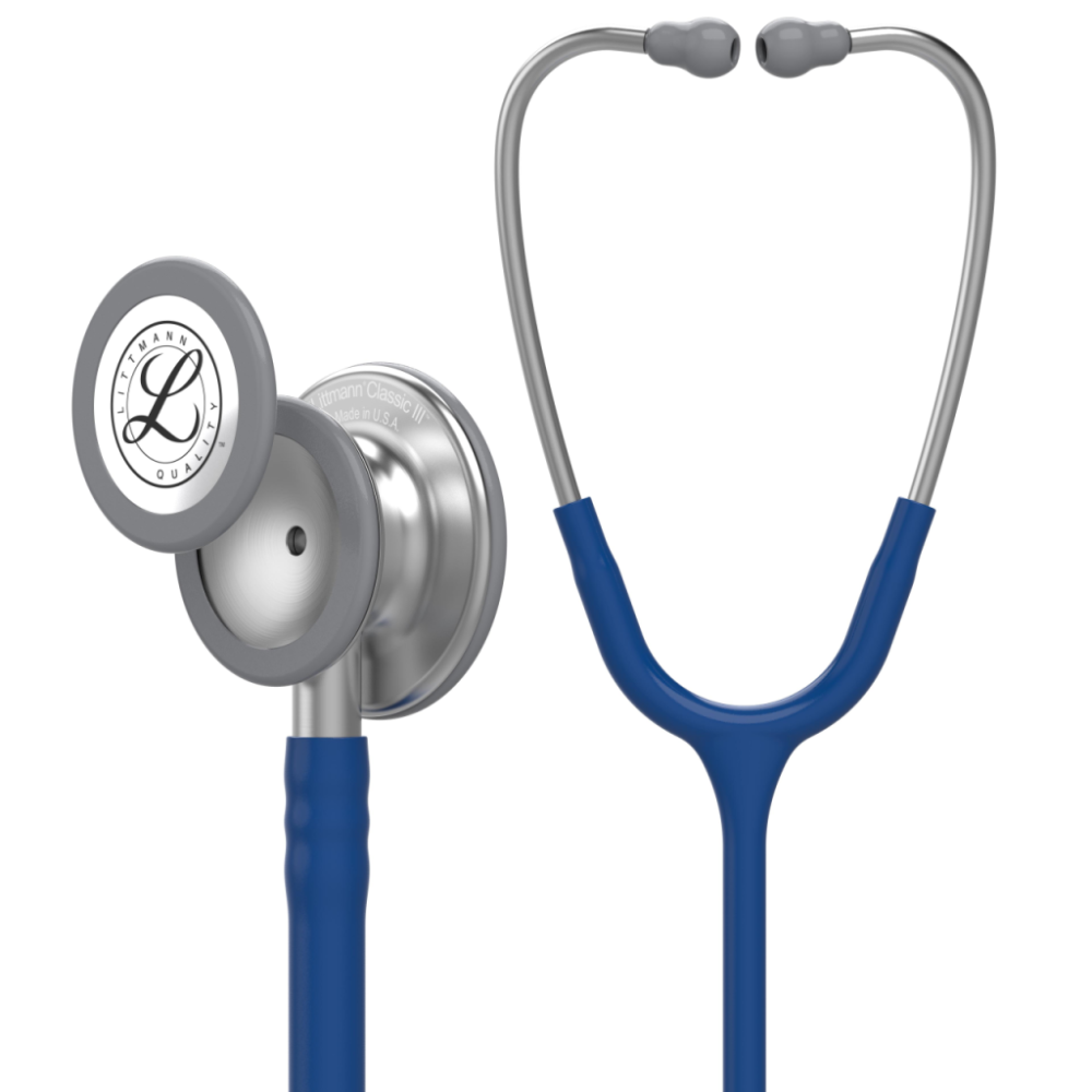 Stetoscop 3M Littmann albastru cu argintiu, Classic III Doctor in uniforma