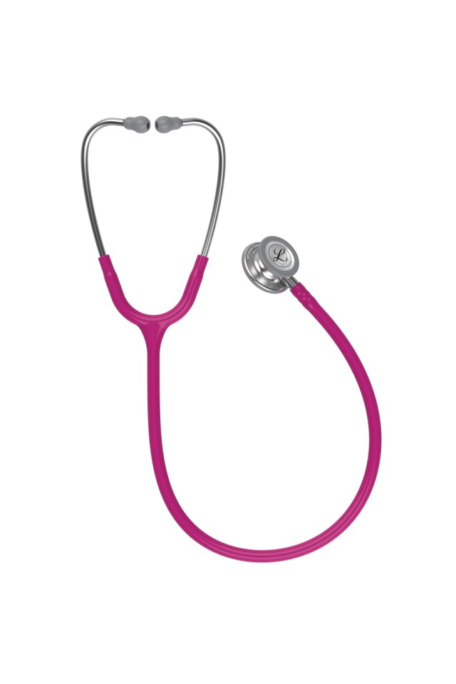 Stetoscop 3M Littmann magenta cu argintiu, Classic III Doctor in uniforma