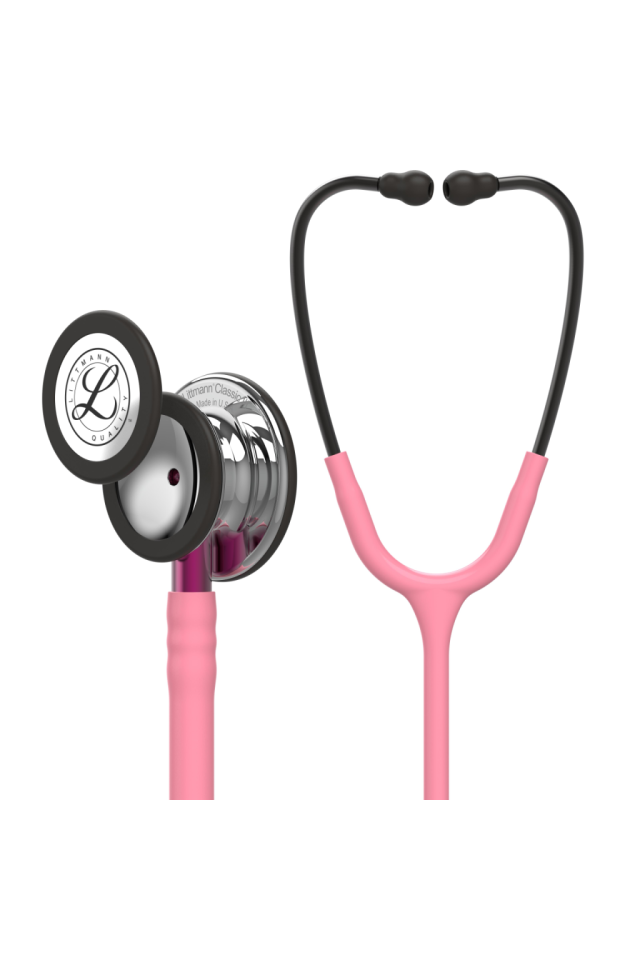 Stetoscop 3M Littmann roz pudrat cu negru, Classic III Doctor in uniforma