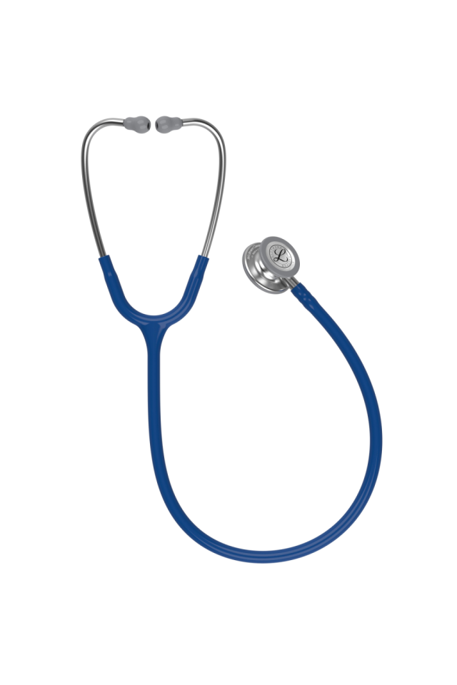 Stetoscop 3M Littmann albastru cu argintiu, Classic III Doctor in uniforma