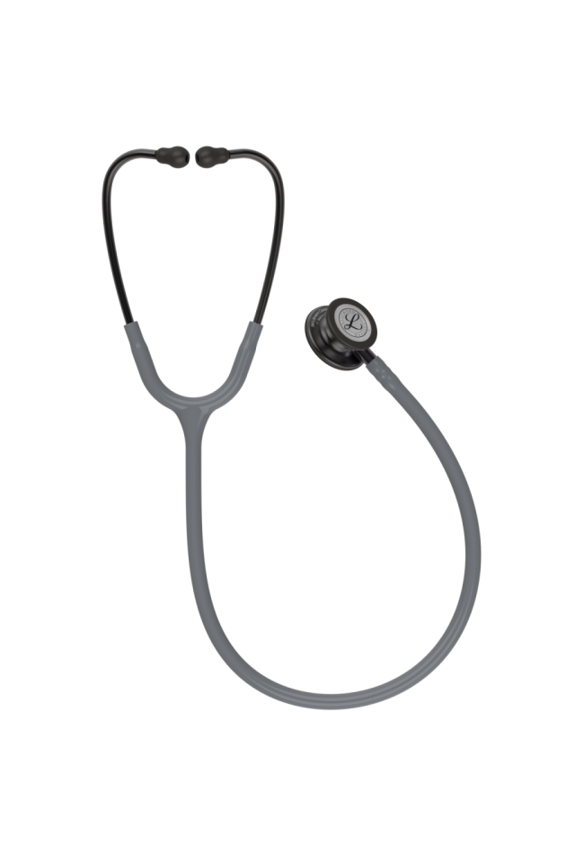 Stetoscop 3M Littmann gri cu negru, Classic III Doctor in uniforma