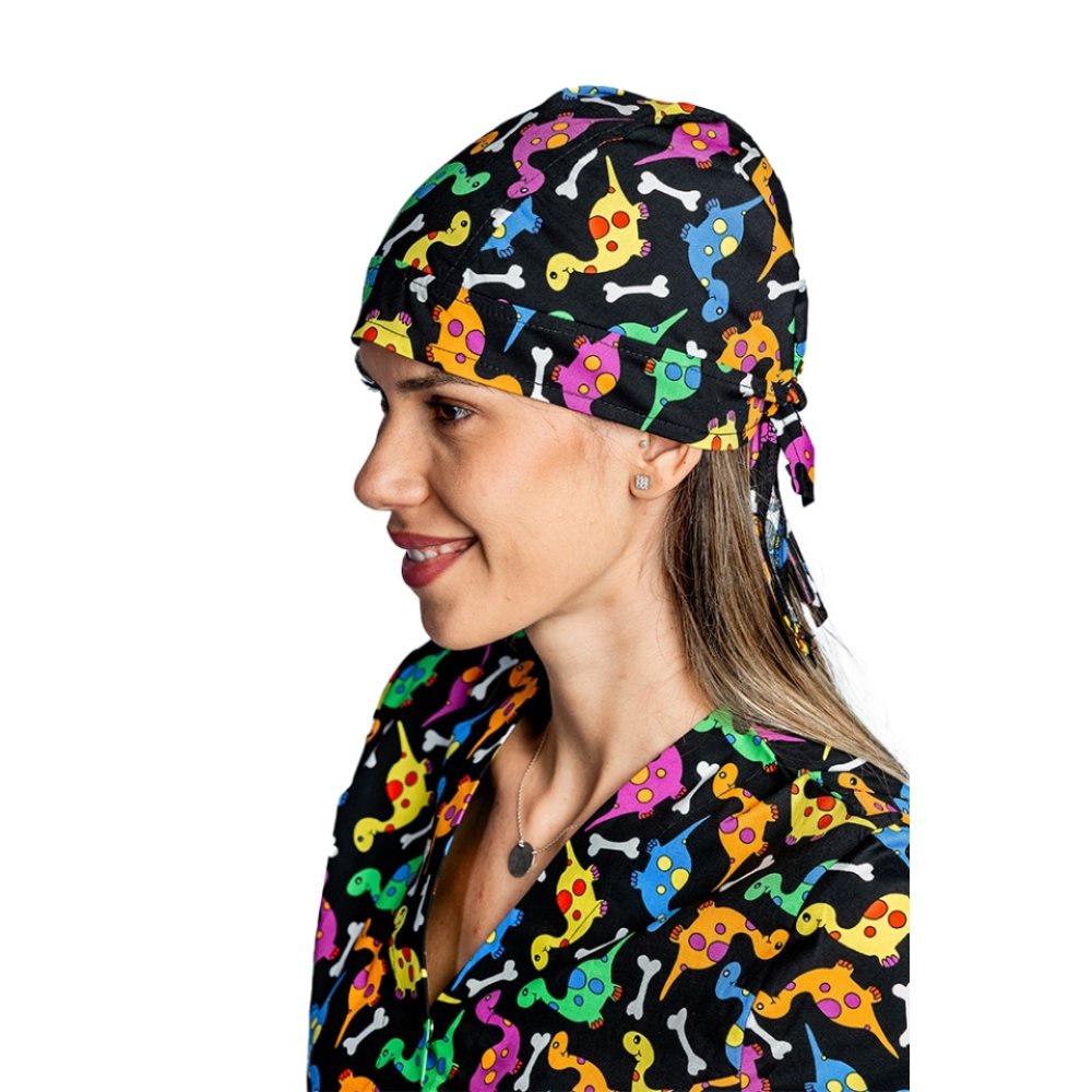 Boneta Dino, unisex, marime universala, cu prindere tip snur la spate