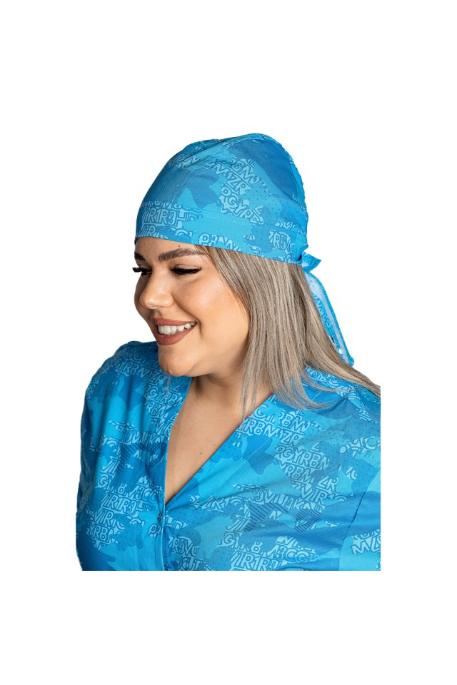 Boneta Blue Army, unisex, marime universala, cu prindere tip snur la spate