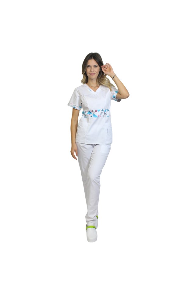 Outlet Halat medical DUO  Brush cu doua buzunare aplicate