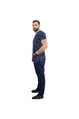 Costum medical Army, unisex, format din bluza si pantaloni cu elastic
