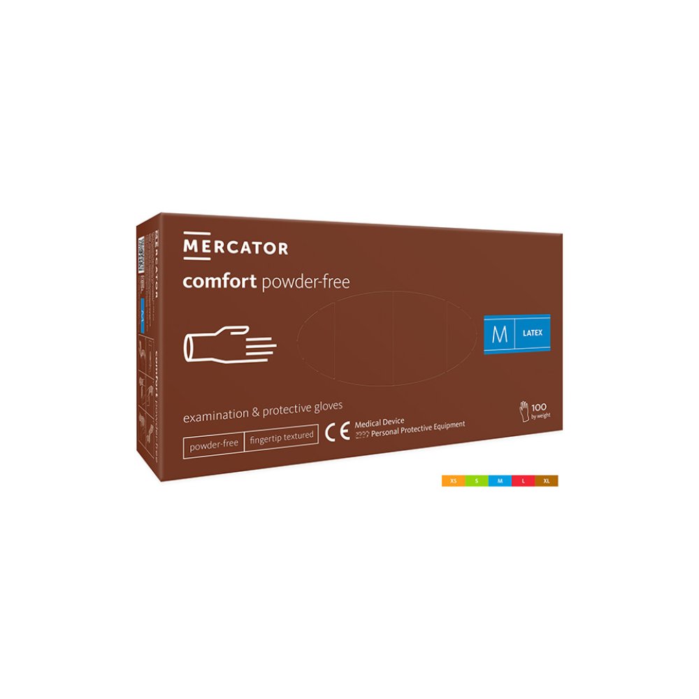 Set 100 bucati manusi comfort powder-free protectie si examinare doctor in uniforma