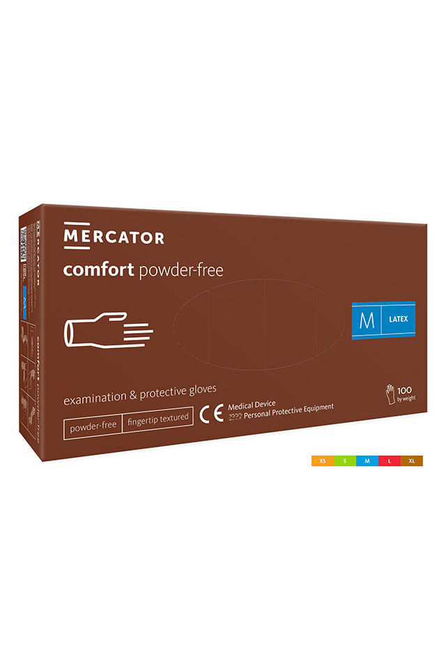 Set 100 bucati manusi comfort powder-free protectie si examinare doctor in uniforma