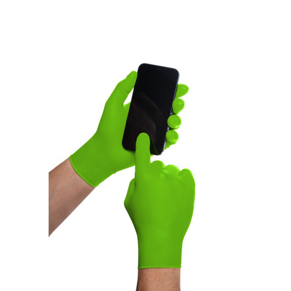 Set 50 bucati manusi GoGrip green protectie si examinare doctor in uniforma