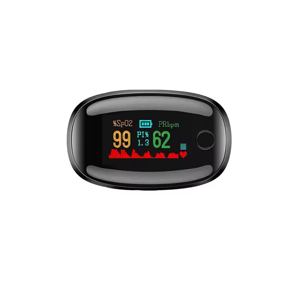 Pulsoximetru Digital, Protectie Silicon, Functie Auto-OFF, Masurare Rapida a Oxigenului din Sange si Pulsului