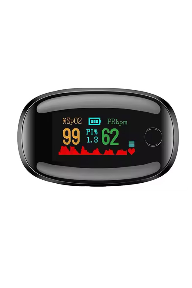 Pulsoximetru Digital, Protectie Silicon, Functie Auto-OFF, Masurare Rapida a Oxigenului din Sange si Pulsului