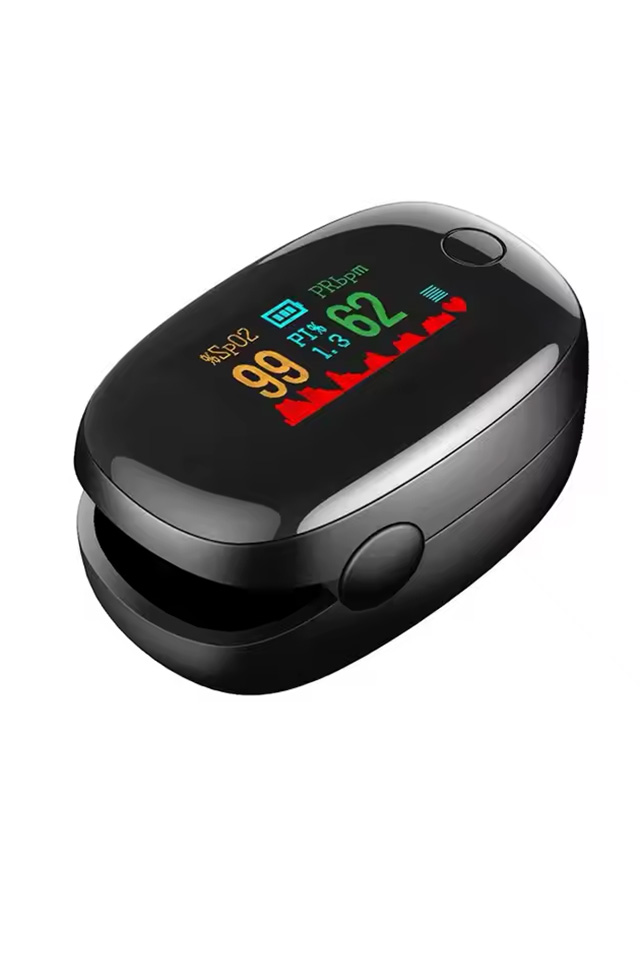 Pulsoximetru Digital, Protectie Silicon, Functie Auto-OFF, Masurare Rapida a Oxigenului din Sange si Pulsului