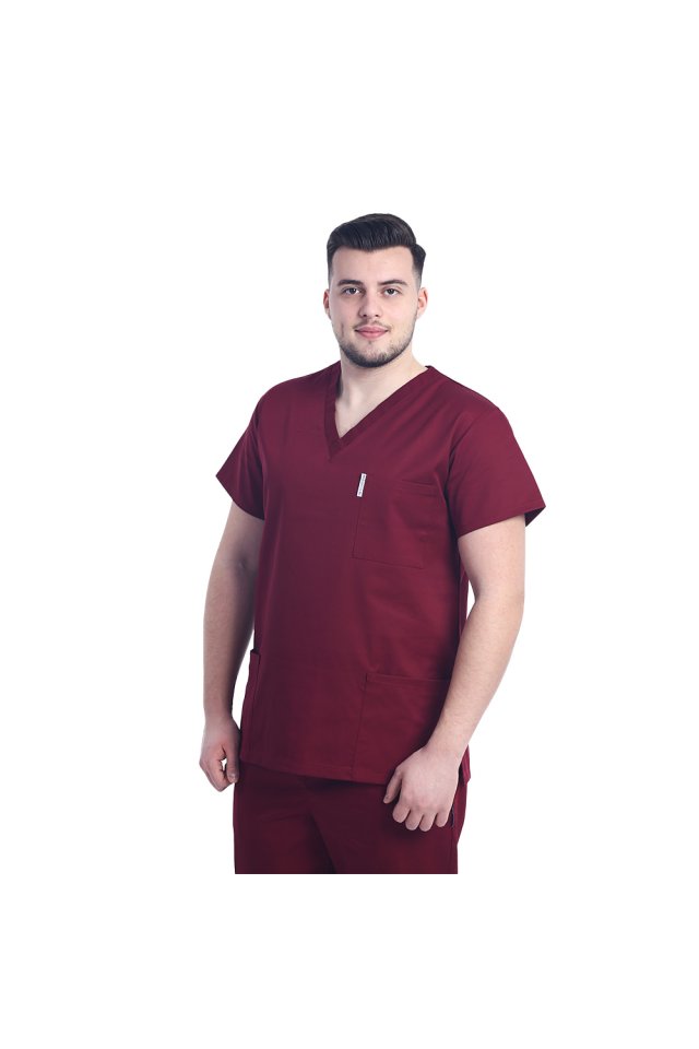 Costum medical barbati grena unisex