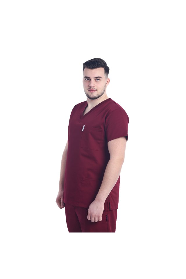 Costum medical barbati grena unisex