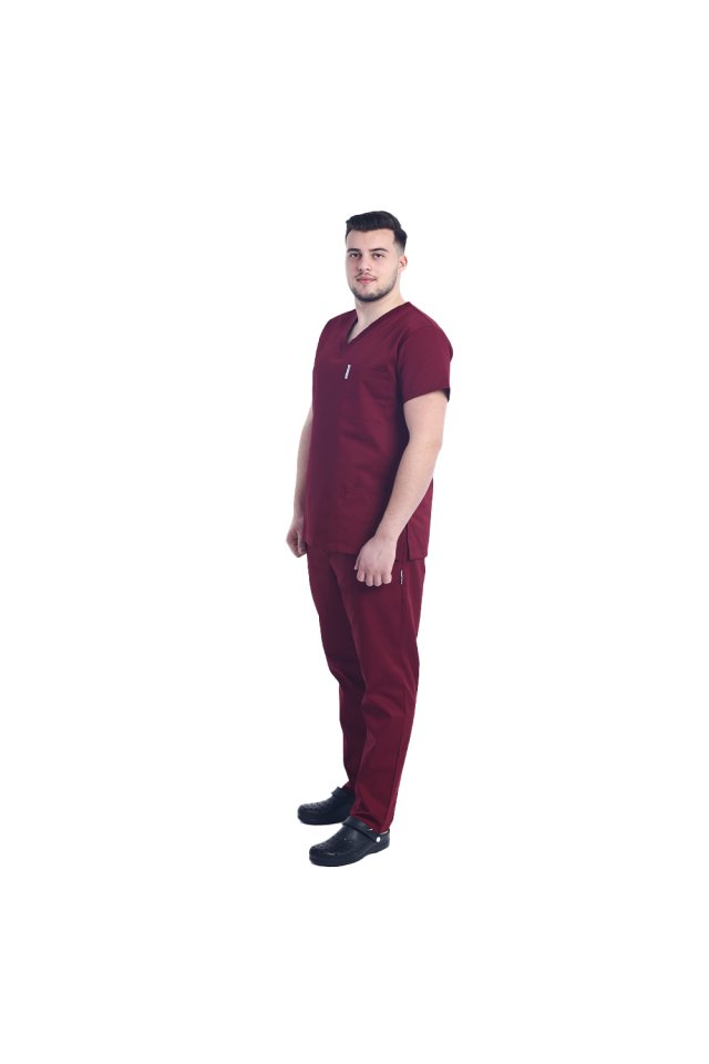 Costum medical barbati grena unisex