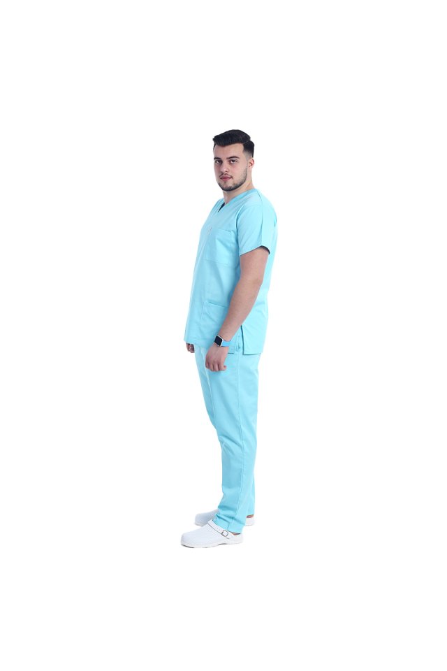 Costum medical barbati, culoare menta 