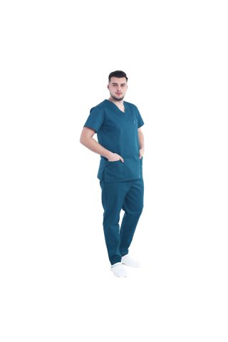 Costum medical barbati verde tuborg unisex