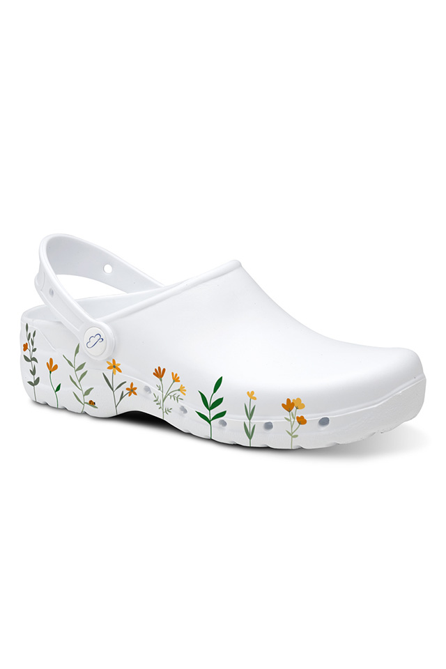 Saboti medicali Flotantes Spring albi antibacterieni unisex