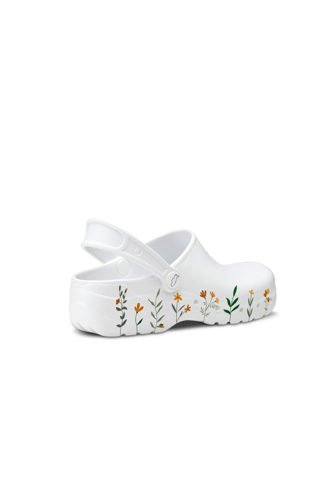 Saboti medicali Flotantes Spring albi antibacterieni unisex