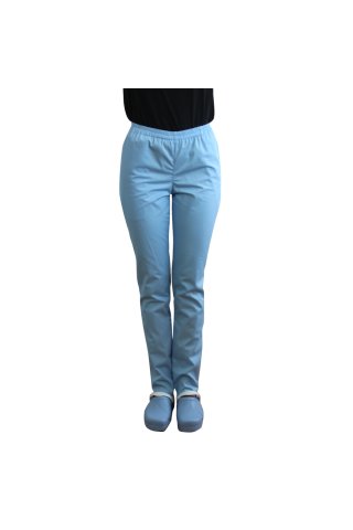Pantaloni medicali bleo cu elastic si doua buzunare laterale