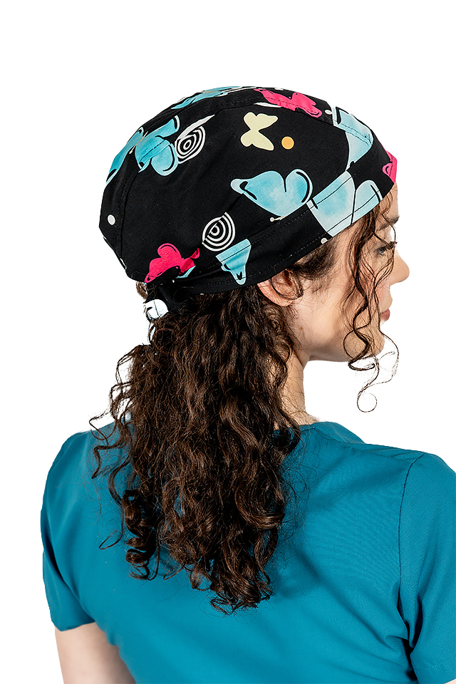 Boneta Blackbutterfly, unisex, marime universala, cu prindere tip snur la spate 2