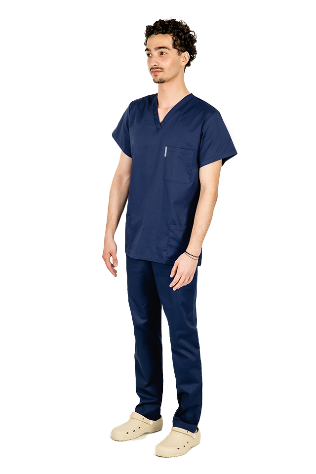 Costum medical bleumarin unisex 2