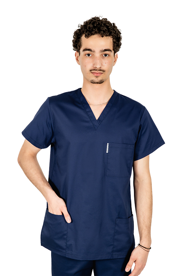 Costum medical bleumarin unisex 3