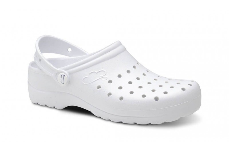 OUTLET Saboti medicali albi Flotantes Guyere antibacterieni unisex