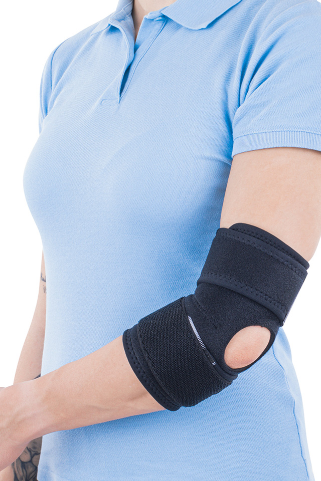 Orteza de cot cu suport elastic Triasport Elbisport Aktiv, SRT245, Marime universala