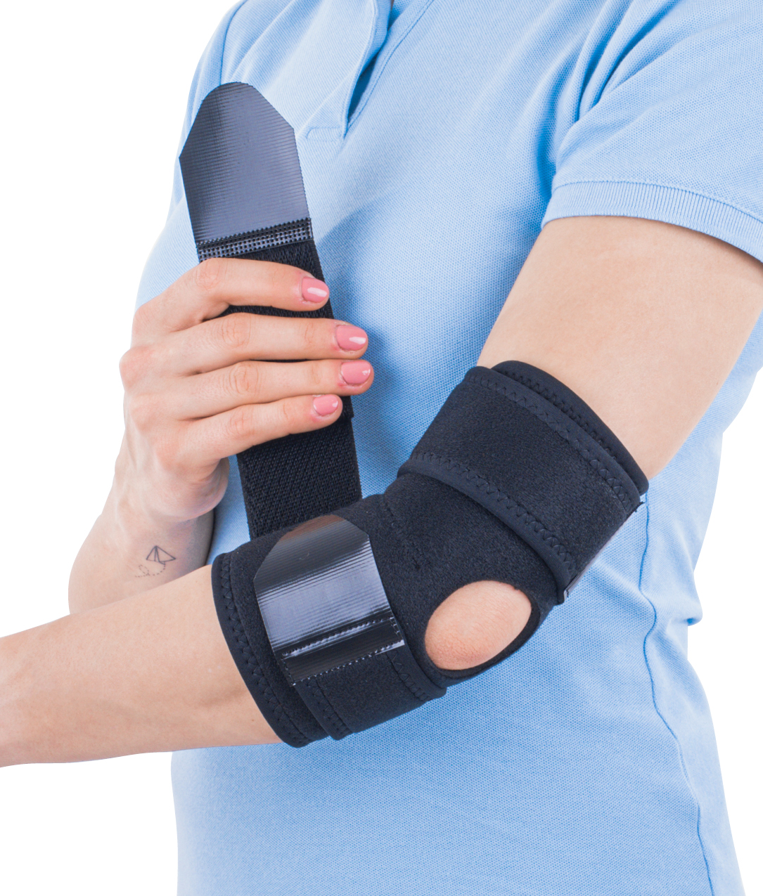 Orteza de cot cu suport elastic Triasport Elbisport Aktiv, SRT245, Marime universala 2
