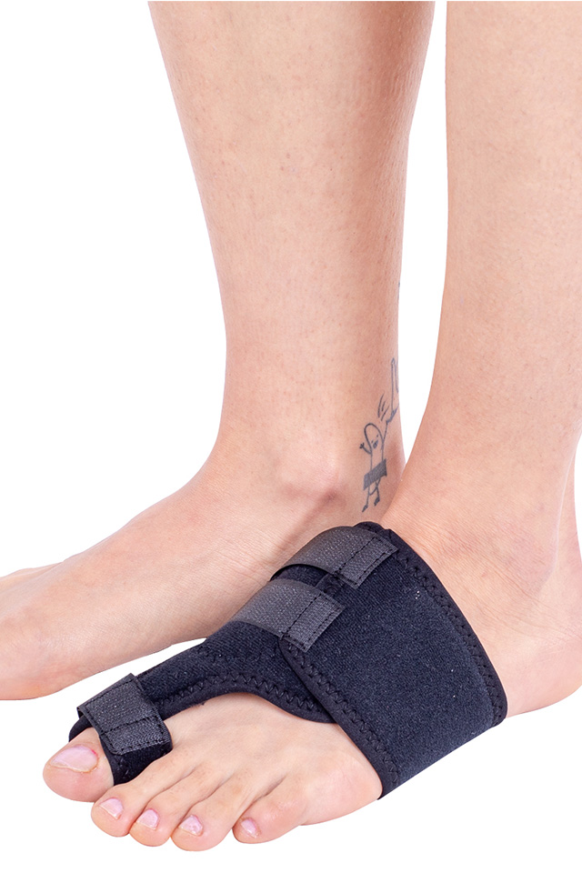Orteza hallux valgus Triasport Hallufix, SRT301, Marime universala, Negru, Drept