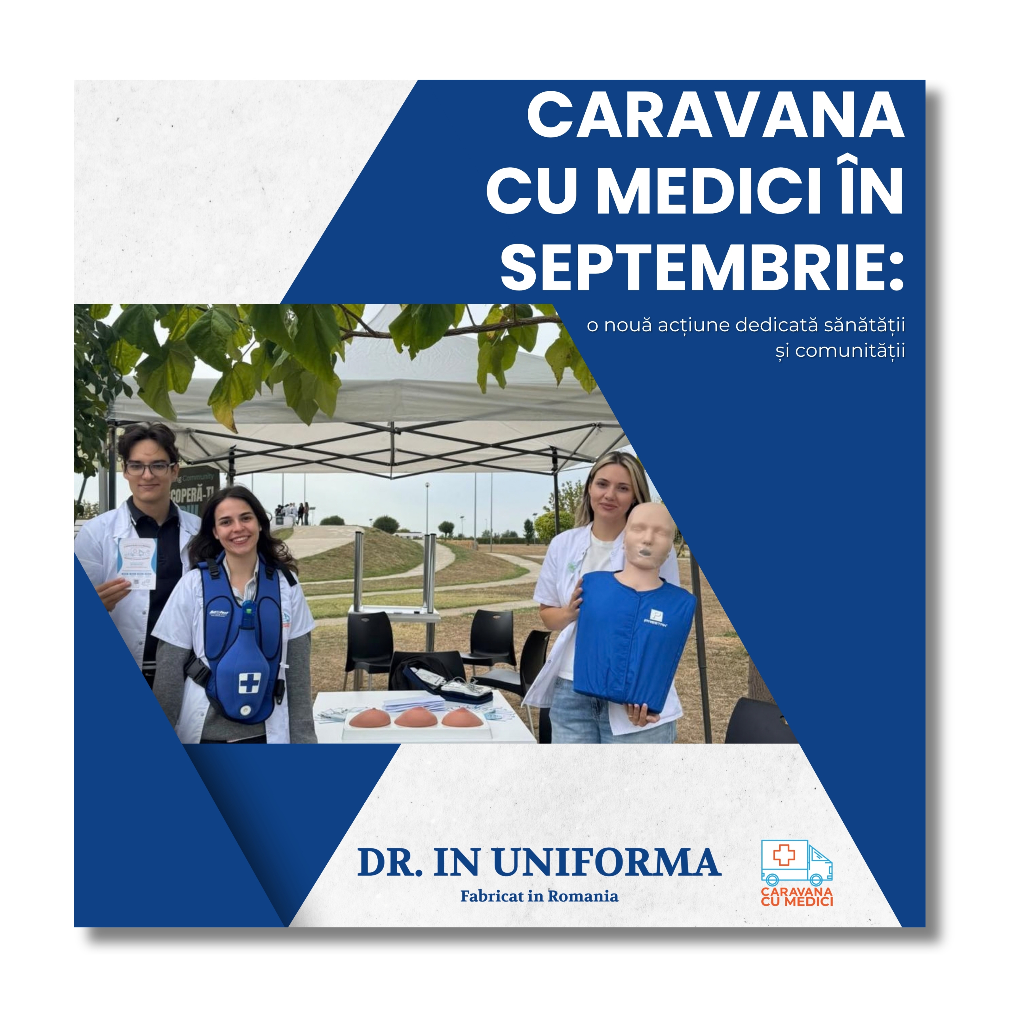 Caravana cu Medici în septembrie: o nouă acțiune dedicată sănătății și comunității