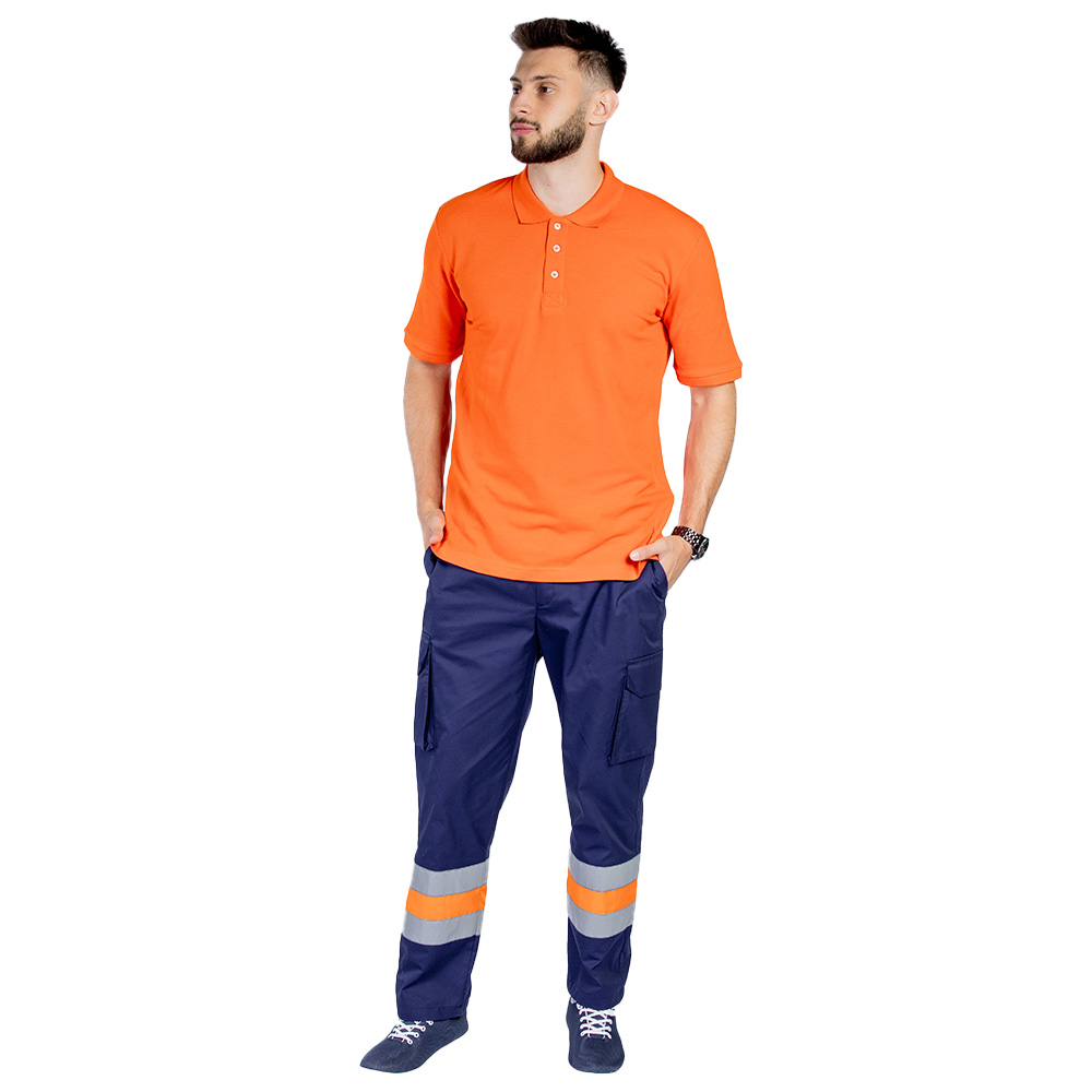 Pantaloni model AMBULANTA ,model barbati, cu benzi reflectorizante, elastic si patru buzunare laterale aplicate 2