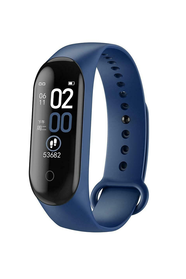 Bratara Fitness Navy Doctor in uniforma, Ecran 0.96" inch, Bluetooth 4.2, Monitorizare Puls, Tensiune, Temperatura, Oxigen, Calitate Somn