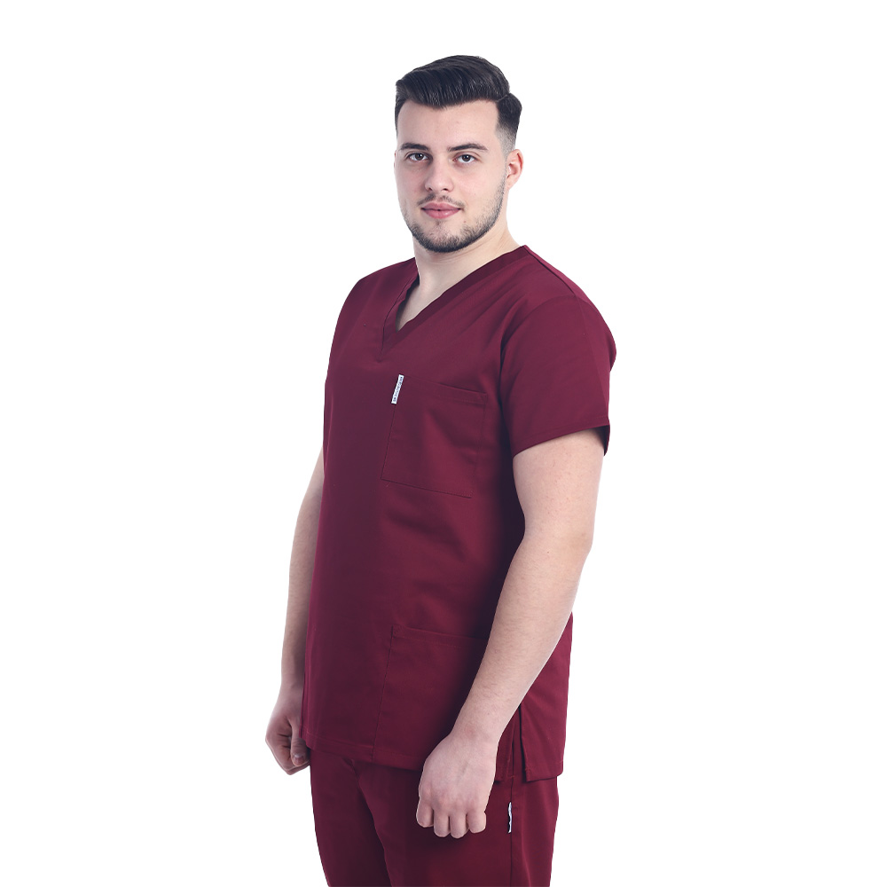 Costum medical barbati grena unisex 2