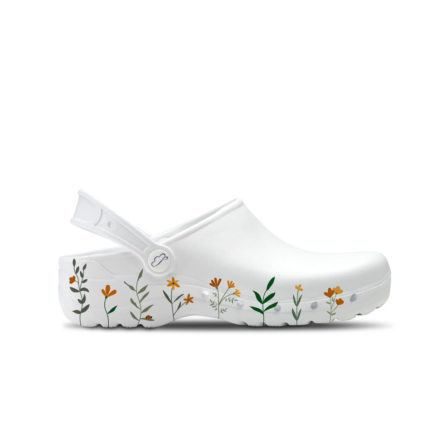 Saboti medicali Flotantes Spring albi antibacterieni unisex 3