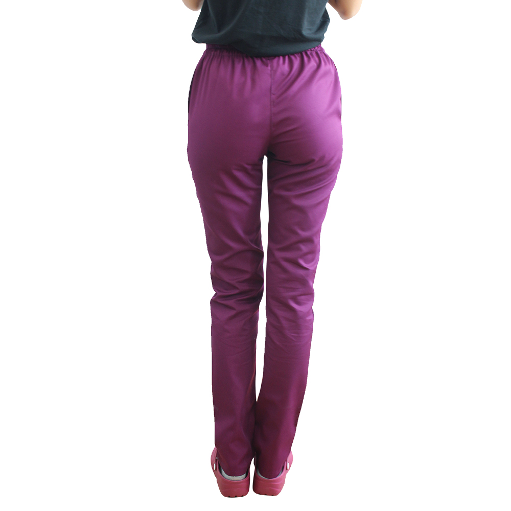 Pantaloni medicali visina cu elastic si doua buzunare laterale 2