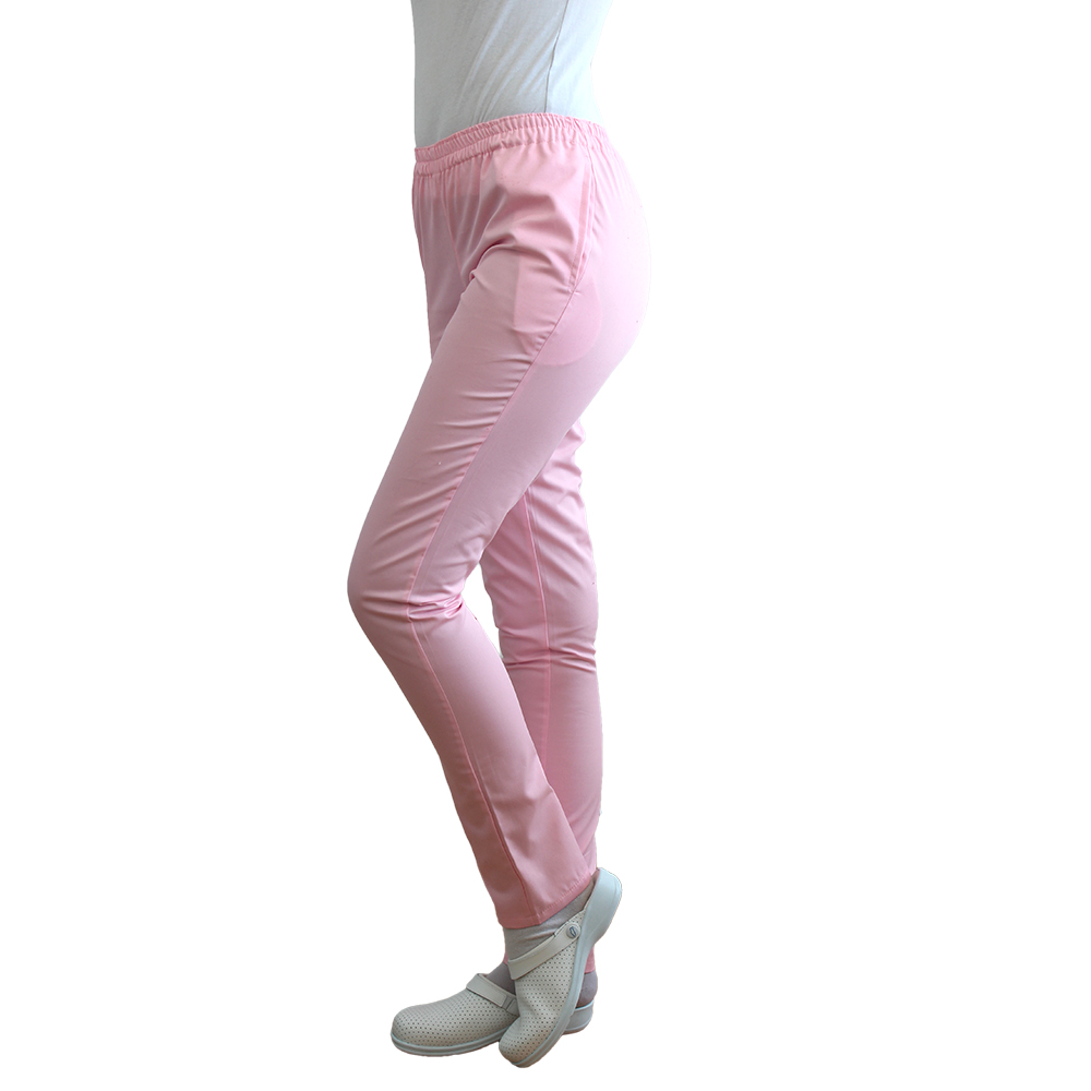 OUTLET Pantaloni medicali bleo cu elastic si doua buzunare laterale 3
