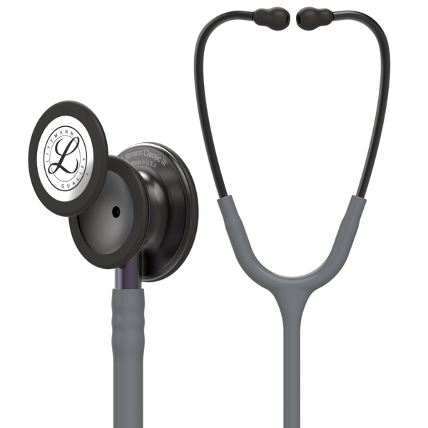 Stetoscop 3M Littmann gri cu negru, Classic III Doctor in uniforma